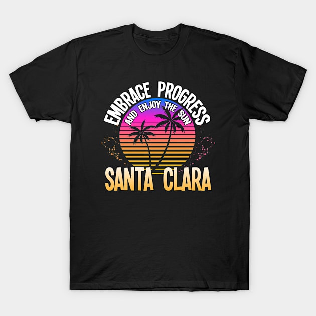 Santa Clara San Francisco United States Design T-Shirt by Realfashion